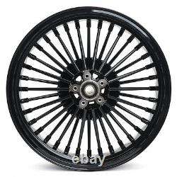 21 18 Front Rear Wheels Fat Spokes for Dyna Softail Heritage Sportster Touring