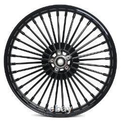 21 18 Front Rear Wheels Fat Spokes for Dyna Softail Heritage Sportster Touring