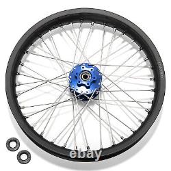 21+18 Spoke Front Rear Wheels Rims Blue CNC Hub For Beta Explorer For Apollo RFN