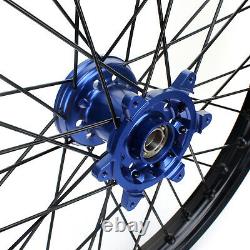 21 18 Spoked Wheel Rim Hub Rotors Set For YAMAHA YZ450F 2014 2015 YZ250F 14-21