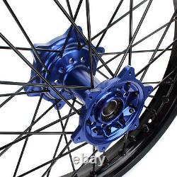 21 18 Spoked Wheel Rim Hub Rotors Set For YAMAHA YZ450F 2014 2015 YZ250F 14-21