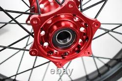 21/19 Complete CNC Wheel Set Gas Gas MC EX EC 125 250 350 450 2021-24