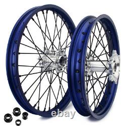 21&19 Front Rear Spoke Wheel Set for YAMAHA YZF250 YZF450 YZ250F YZ450F 14-19