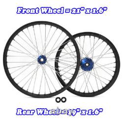 21&19 Front Rear Spoke Wheels Rims Hubs for Sur Ron Light Bee X for Segway X260