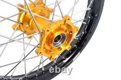 21 19 Inch For SUZUKI RM125 1996-2007 RM250 1996-2008 Alloy Spoke Wheels Rims