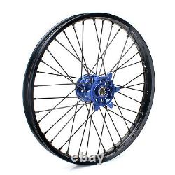 21 19 Offroad Front Rear Wheel Rim Blue Hub for YAMAHA YZ450F YZ250F 2014-2021