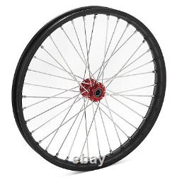 21+19 Spoke Front Rear Wheels Rims Red Hubs For Beta Explorer For Apollo RFN