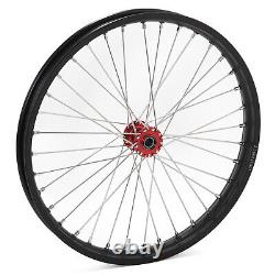 21+19 Spoke Front Rear Wheels Rims Red Hubs For Beta Explorer For Apollo RFN