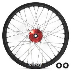 21+19 Spoke Front Rear Wheels Rims Red Hubs For Beta Explorer For Apollo RFN