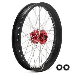 21+19 Spoke Front Rear Wheels Rims Red Hubs For Beta Explorer For Apollo RFN