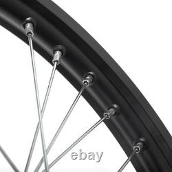 21/19 Spoked Black Front Rear Wheels Rims Hubs Set For Talaria Sting E-Bike