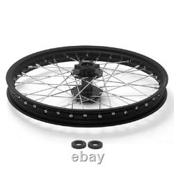 21/19 Spoked Black Front Rear Wheels Rims Hubs Set For Talaria Sting E-Bike