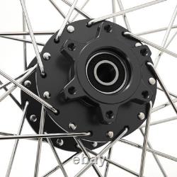 21/19 Spoked Black Front Rear Wheels Rims Hubs Set For Talaria Sting E-Bike