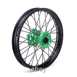 21 19 Spoked CNC Front Rear Wheel Set For Kawasaki KX250 KX250F KX450F 2006-18