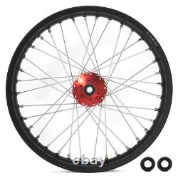 21/19 Spoked Front Rear Wheels Rims Red Hubs For Beta Explorer For Apollo RFN