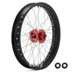21/19 Spoked Front Rear Wheels Rims Red Hubs For Beta Explorer For Apollo RFN