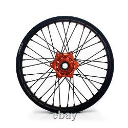 21/19 Spoked Wheel Rim Hub Set FOR KTM EXC SX XC SXF 250 350 450 525 530 2003-19