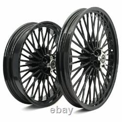 21 2.15 Front 16 3.5 Rear Fat Spoke Wheels for Harley Dyna Wide Glide FXDWG