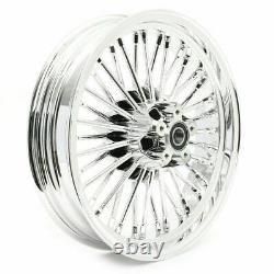 21 3.5 Front 16 3.5 Rear Fat Spoke Wheels for Harley Dyna Softail Touring