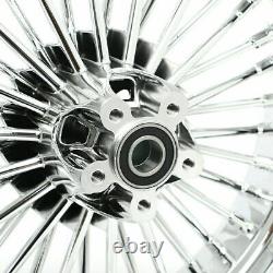 21 3.5 Front 16 3.5 Rear Fat Spoke Wheels for Harley Dyna Softail Touring