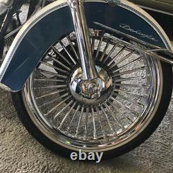 21 Front & 18 Rear Cast Wheels Single Disc Fat King Spoke Softail Touring Dyna