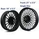 21 Front+ 18 Rear Cast Wheels Single Disc Fat Spokes Dyna Low Rider Fxdwg Fxd