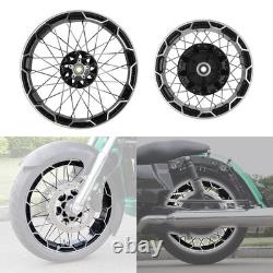 21'' Front & 18'' Rear Spoke Wheel Rim Fit For Harley Touring 2022-2025 with ABS