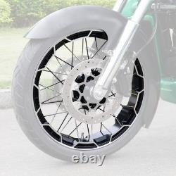 21'' Front & 18'' Rear Spoke Wheel Rim Fit For Harley Touring 2022-2025 with ABS