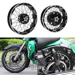 21'' Front 18'' Rear Spoke Wheel Rim For Harley CVO Street Road Glide ABS 23-Up
