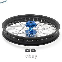 21 Front 18 Rear Spoked Wheels Black Rims Blue Hubs Set for Talaria Sting MX