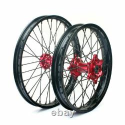 21 Front 18 Rear Wheel Set for Honda CR125R CR250R 02-13 CRF250R CRF450R 04-12