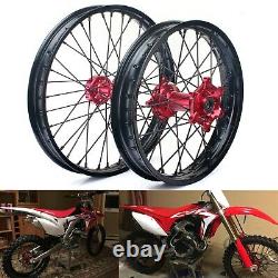 21 Front 19 Rear Wheels Rim for Honda CR125R CR250R 02-13 CRF250R/X CRF450R/X