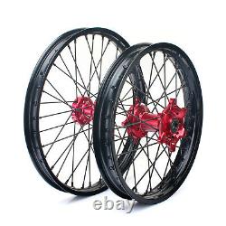 21 Front 19 Rear Wheels Rim for Honda CR125R CR250R 02-13 CRF250R/X CRF450R/X