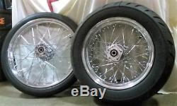 21 Speedmaster & 16 Avon 200 Tires + Spoked Wheels Kit Mounted & Balanced