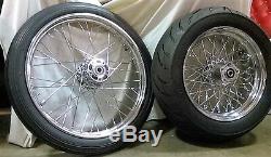 21 Speedmaster & 16 Avon 200 Tires + Spoked Wheels Kit Mounted & Balanced