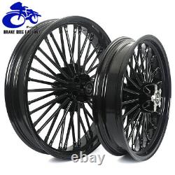 21 x 3.5 & 18 x 3.5 Fat Spoke Tubeless Wheel Rim Set for Harley Dyna Softail