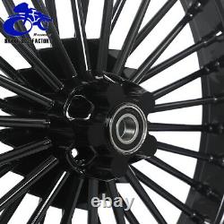 21 x 3.5 & 18 x 3.5 Fat Spoke Tubeless Wheel Rim Set for Harley Dyna Softail