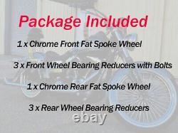 21 x 3.5 & 18 x 3.5 Fat Spoke Tubeless Wheels Rims for Harley Softail Dyna