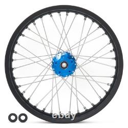 21x1.6 & 18x2.15 CNC Spoked Front Rear Wheels Blue Hubs Set For Talaria Sting