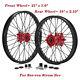 21x1.6 + 18x2.15 Front Rear Spoke Wheels Rims Set For Surron Strom Bee Dirt Bike