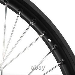 21x1.6 & 18x2.15 Front Rear Spoked Wheels Blue Hubs Black Rims For Talaria Sting