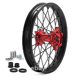 21x1.6 18x2.15 Front Rear Spoked Wheels Rims for SUR-RON Storm Bee Red CNC Hubs