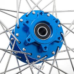21x1.6 & 18x2.15 Spoke Front Rear Wheels Blue Hubs Black Rims for Talaria Sting
