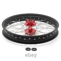 21x1.6 18x2.15 Spoke Front & Rear Wheels Red Hubs Black Rims for Talaria Sting