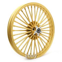 21x2.15 16x3.5 Fat Spoke Wheels Rims Set for Harley Dyna Street Bob Wide Glide
