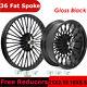 21x2.15 16x5.5 Fat Spoke Wheels Rim Set For Harley Softail Deuce Springer Custom