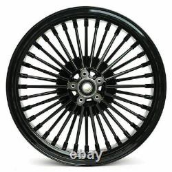 21x2.15 & 18x3.5 Fat Spoke Wheels Rims for Harley Dyna Street Bob FXDB Choppers