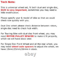 21x2.15 18x3.5 Fat Spoke Wheels Rims for Harley Dyna Wide Glide Street Bob FXDB