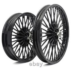 21x2.15 18x3.5 Fat Spoke Wheels for Harley Dyna Super Glide Low Rider Softail