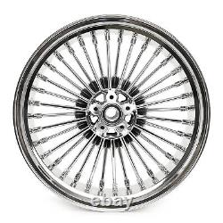21x2.15 18x5.5 Fat Spoke Wheel Rims Set for Harley Dyna Wide Glide Street Bob